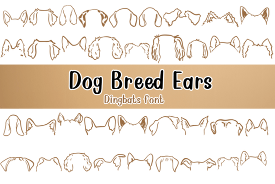 Dog Breed Ears Font